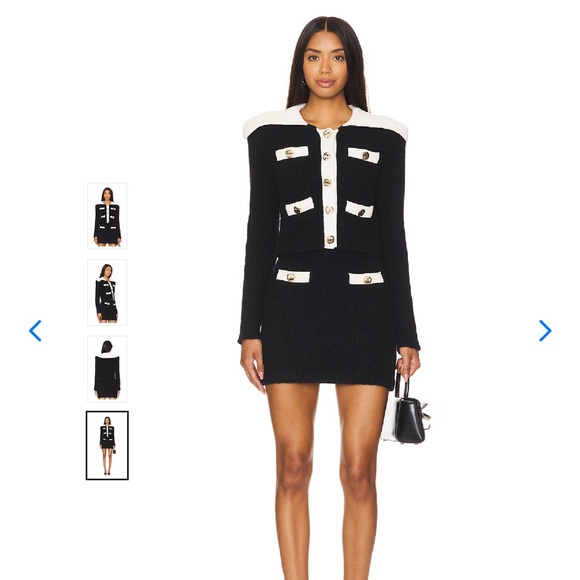 Self-Portrait alpaca blend knit cardigan - Picture 9 of 12